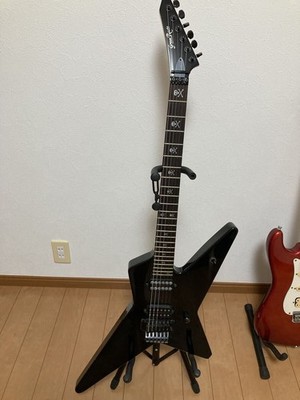 Electric Guitar Grass Roots Anchang Star S*x Machineguns Black Alder Body