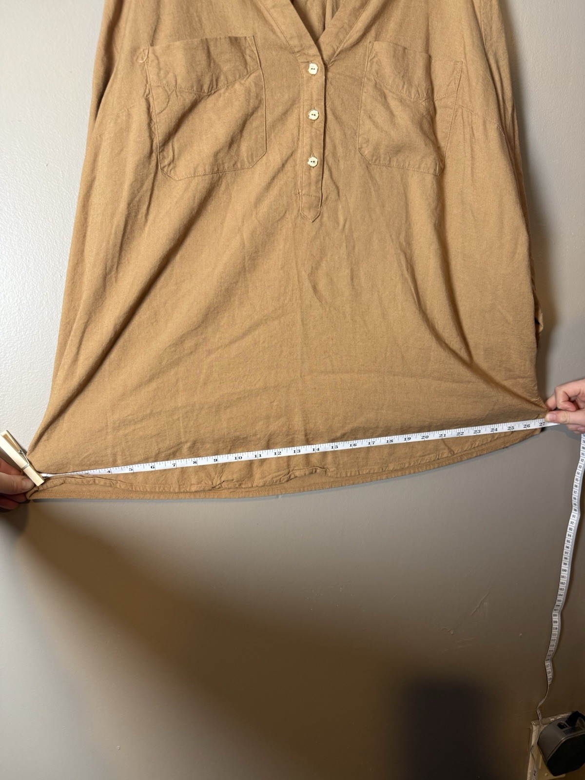 Torrid Brown Collared Button Front Roll Tab Sleev… - image 3