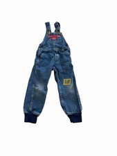 vintage oshkosh overalls toddler 4T Denim Polka Dot Space Made In USA