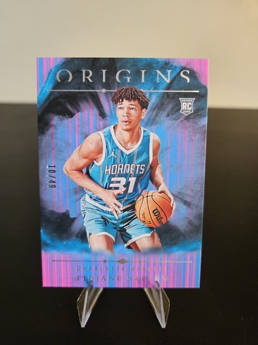 2024-25 Panini Origins Tidjane Salaun RC /49 #95 Hornets Rookie