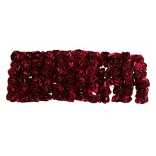 144 Pcs Paper Flower Decorations Small Artificial Rose for Nursery Craft
