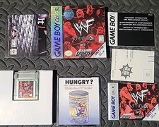 Game Boy Color WWF Attitude Complete In Box All Inserts And Poster
