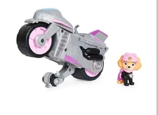 NEW Paw Patrol Moto Pups SKYE Deluxe Motorcycle Pull Back Vehicle Toy & Figure