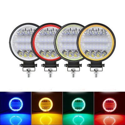 2X 4inch 200W LED Work Light COMBO SPOT FLOOD Offroad Driving Amber Fog Lamp 4''