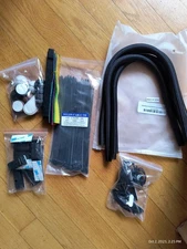 148 Pcs Cable Management Kit Organizer Cable Sleeve Split Self Adhesive 2.6x200m