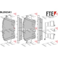 FTE 9011166 Bremsbelagsatz für OPEL CADILLAC INSIGNIA XT4 Z18