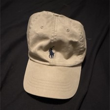 Polo Ralph Lauren Beige Baseball Cap Men Adjustable Polo Player Classic