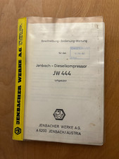 Jenbacher Dieselkompressor JW 444 Bedienungs- und Wartungsanleitung
