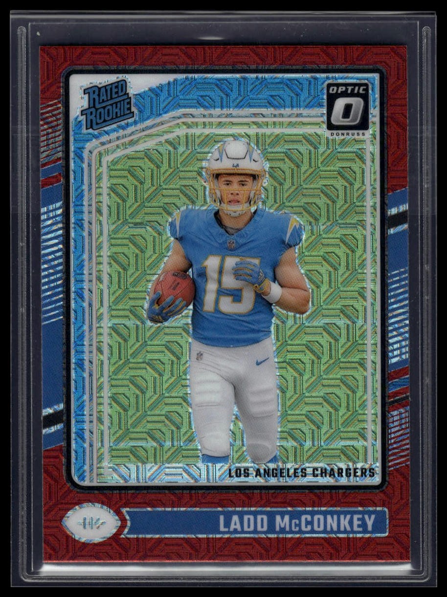 2024 Donruss Optic #266 Ladd McConkey Red Mojo