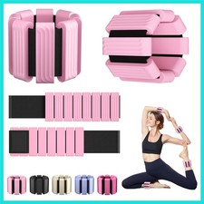 Pilates Wrist and Ankle Weights for Women - Adjustable Weighted Bangles for M...