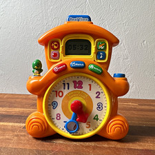 VTech Learning Time Cuckoo Clock Kids RealTime Learning Clock Time Toy Orange