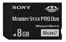 New 8GB Mark2 Memory Stick Card MS Pro Duo For SONY PSP CAMERA One Year Warranty