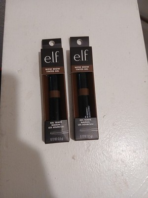 Lot of 2 -  E.L.F Wow Brow Volumizing Fiber Gel - Brunette
