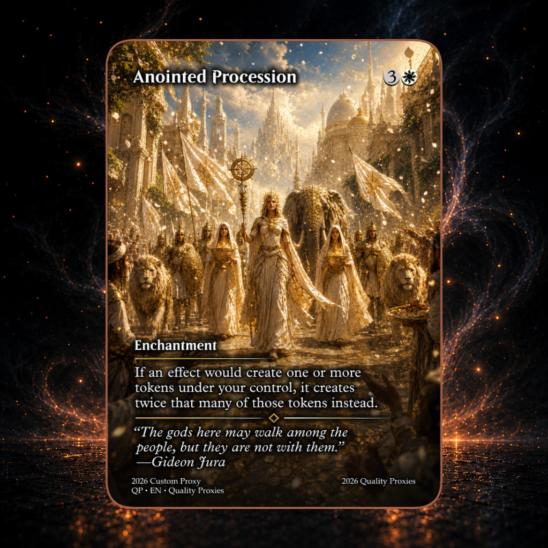 Anointed Procession - Full Art Custom MTG card
