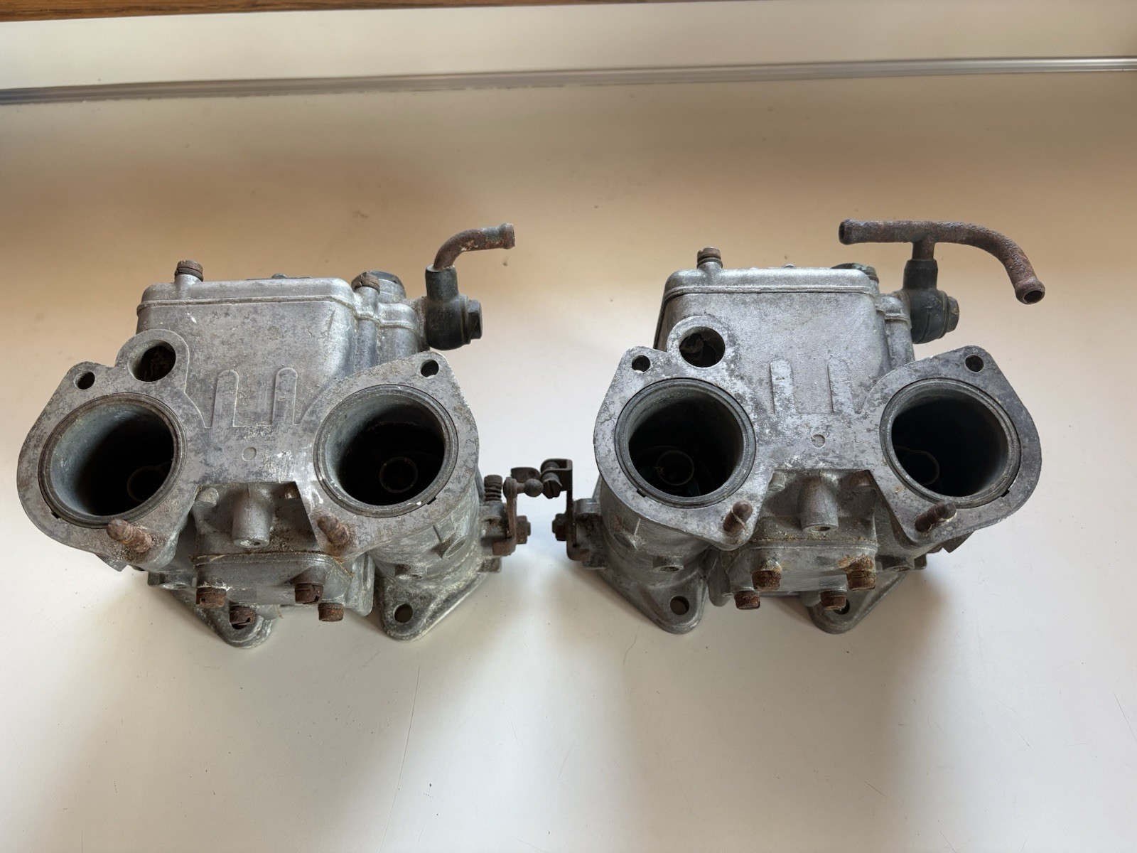 Vintage Pair Weber 40 DCOE 27 Carburetors Alfa Romeo Lotus Elan Fiat Abarth Scca