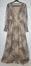Baltic Born Layla Tulle Dress Medium Romantic Floral Blush Pink Lined Maxi