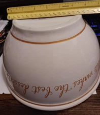 Lindt Chocolate Large 10 1/2" Ceramic Bowl “chocolate makes the best dessert”.