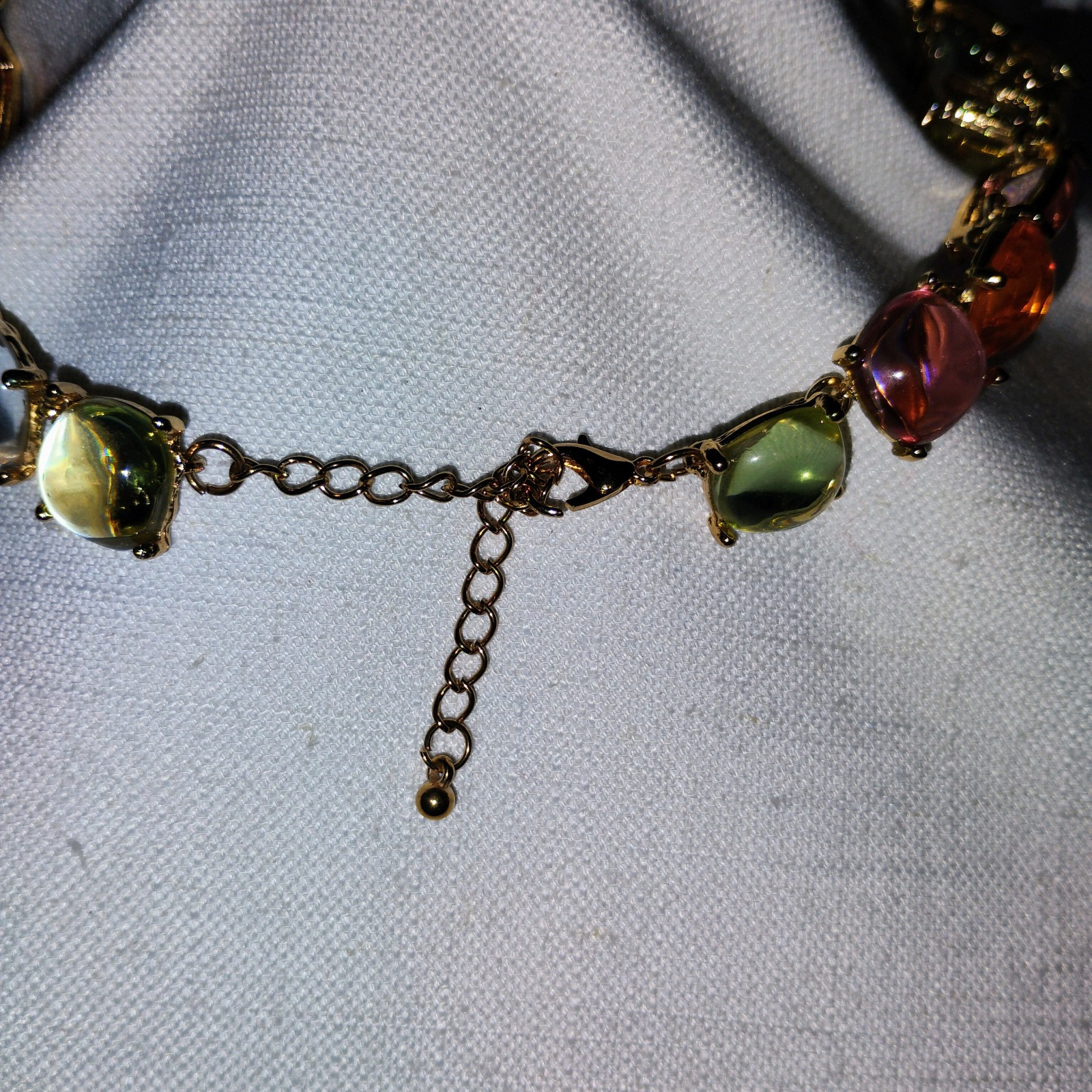 CHUNKY PASTEL TRANSPARENT STATEMENT NECKLACE - image 4