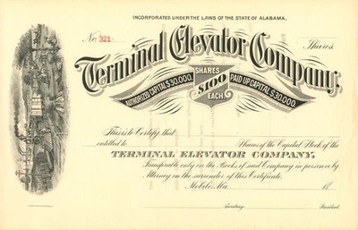 Terminal Elevator Co. - Railroad Stocks