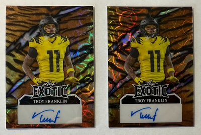 #ad #ad 2 2024 Leaf Eclectic Exotic Troy Franklin Kaleidoscope Tiger RC Auto 1 3 amp; 3 3 $39.99