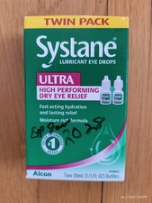 Alcon Systane ULTRA High Performance Lubricant Eye Drops Twin Pack Exp 1/28 Seal
