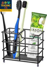 304 Stainless Steel Bathroom Toothbrush Holder Toothpaste Holder Stand Bathroom