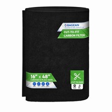 Cut to Fit Activated Carbon Filter Sheet 16  x 48  - Activated Carbon Air Fil...