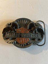 VINTAGE1989 HARLEY DAVIDSON LIVE TO RIDE RIDE TO LIVE B&S  BELT BUCKLE LQQK