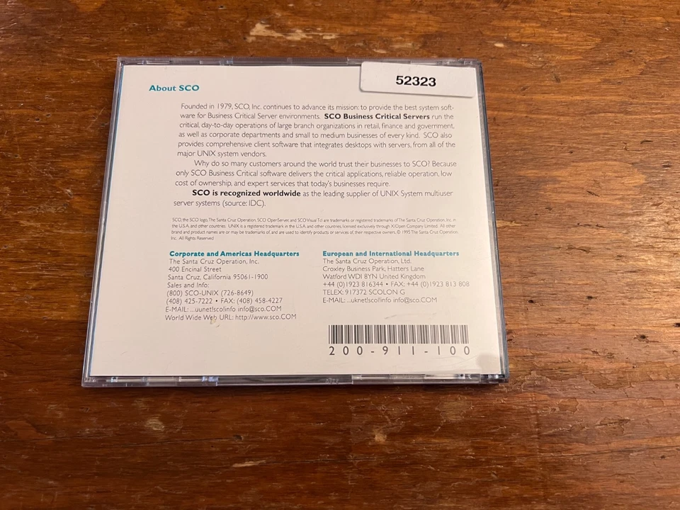 SCO OpenServer R5.0 CD RARE - Image 3 of 3