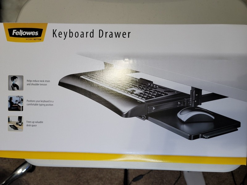 ***New & Sealed*** Fellowes Office Suites Underdesk Keyboard Drawer Black