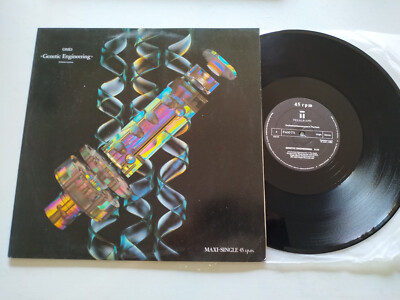 OMD Orchestral Manoeuvres Dark Genetic Engineering 1983 Maxi LP Vinilo 12'' VG/VG