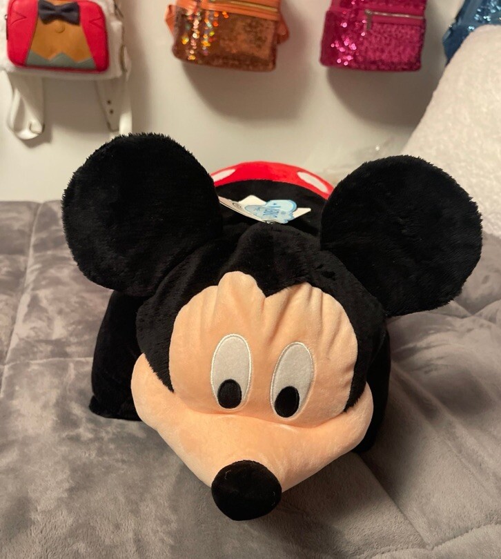 Disney Parks Mickey Mouse Pillow Pet Pal Plush Dream Pet Body Pillow 21x21