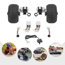 10" Motor Drive Air Wheel Conversion Kit Double Wheel Electric Cart Scooter 350W