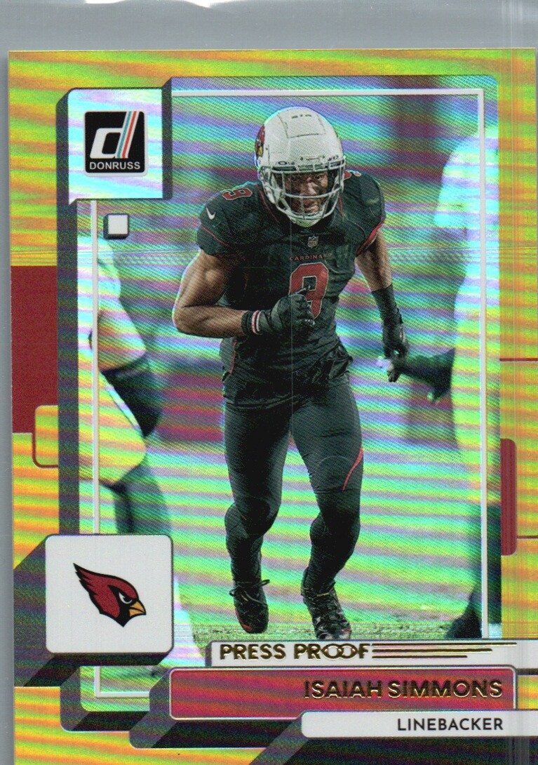2022 Donruss #9 Isaiah Simmons Premium Press Proof