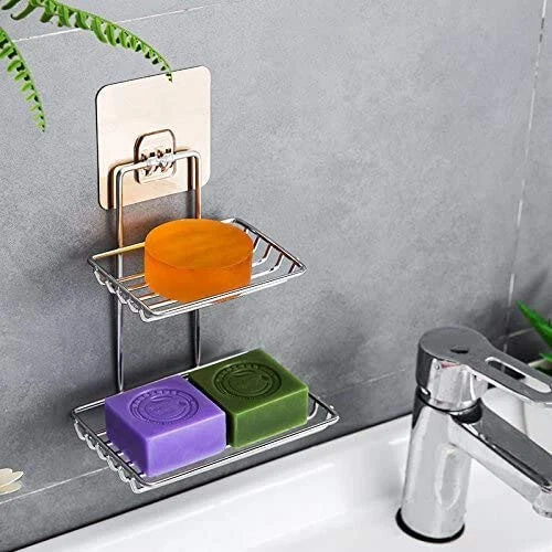 Elegant Design Wall Hanging Stainless Steel Soap Holder For Bathroom &  Kitchen