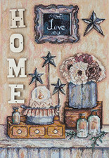 Home Counted Cross Stitch Kit on Canvas A Perfect Gift
