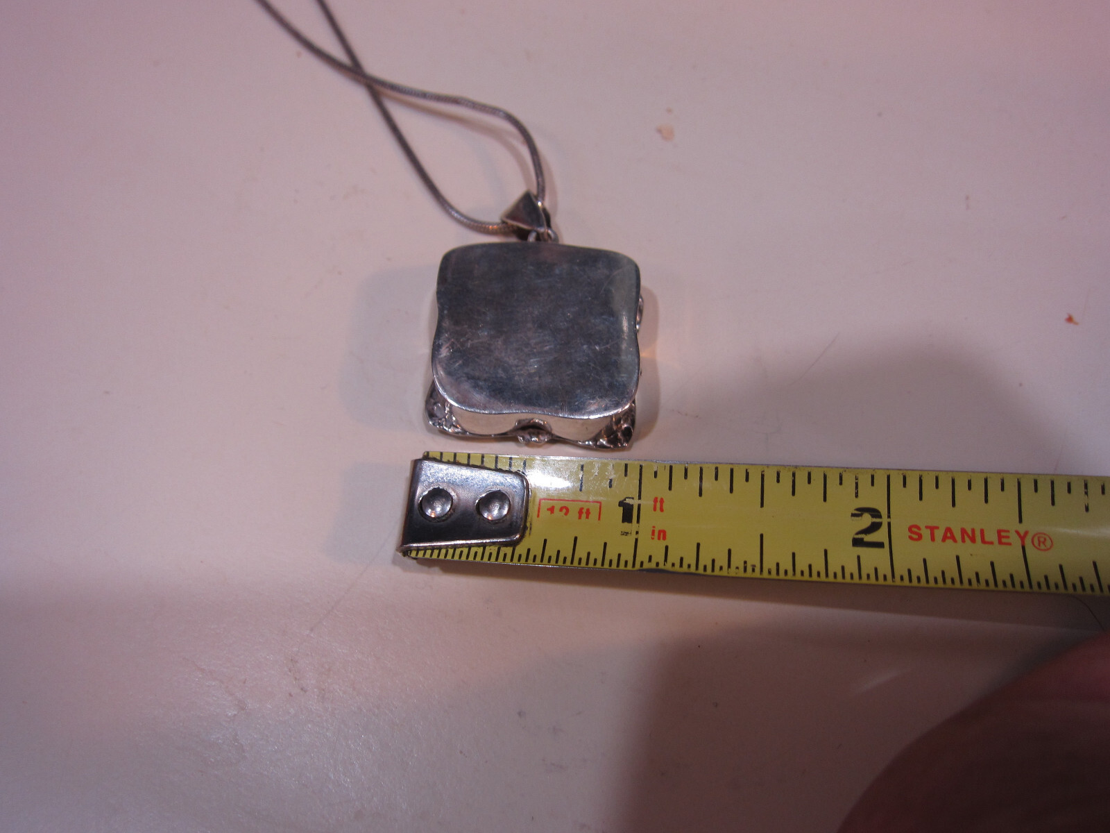 Solid Silver Winged Cherub Miniature 925 Pill Box… - image 6