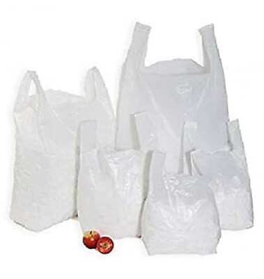 WESTE & FLASCHE & LEBENSMITTEL TRAGETASCHEN BOX MIT (500, 1000, 2000) WEISSE FARBE