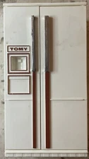 Vintage TOMY 1970's Doll House Refrigerator White + All Inside Drawers VTG