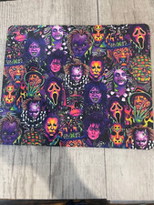 Graphic Mouse Pad- Neon Scary Movie Horror Scream Psychadelic