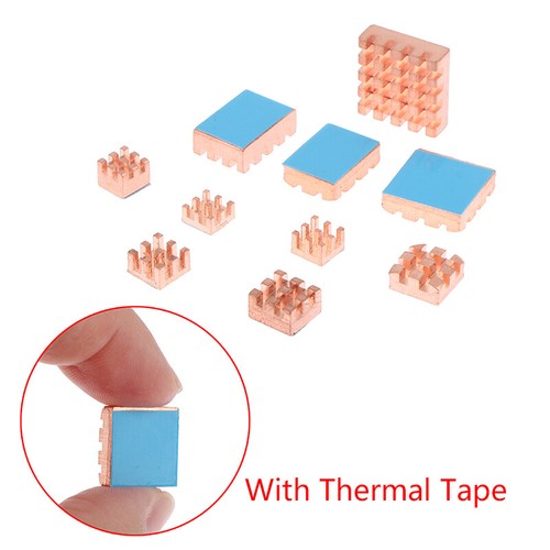 Copper Pin Heatsink Cooler W/Thermal Tape for Laptop GPU CPU VGA Chip Component - Afbeelding 5 van 15