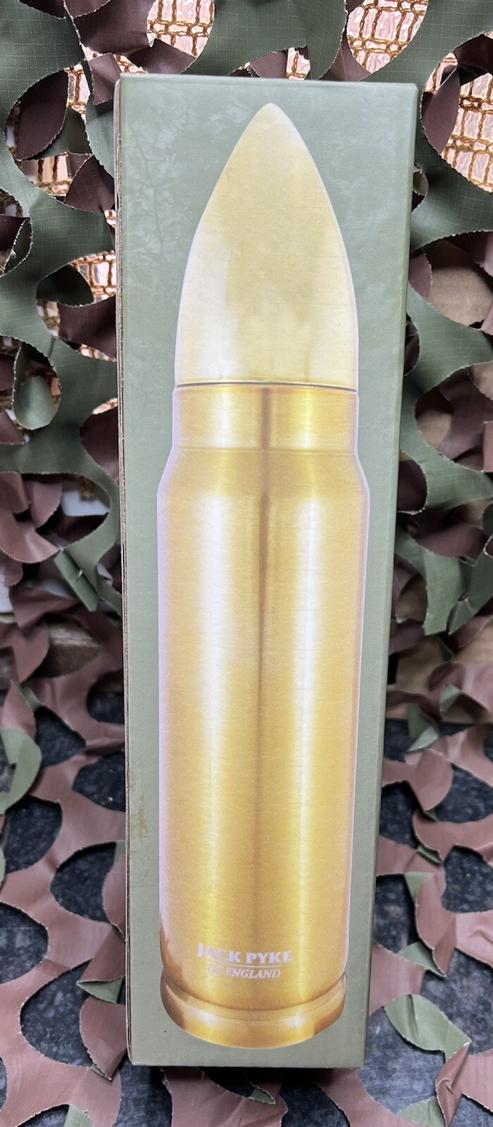 Jack Pyke Stainless Steel 500ml  Bullet Flask. Hunting Army Military Gift