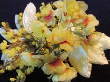 Vtg Millinery Flower Collection Yellow 1/8"-1 1/2" German H4770