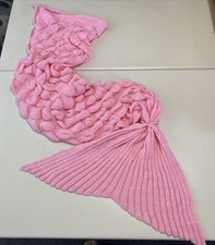 Mermaid Tail Blanket Kids Pink Snuggle Mermaid All Seasons Throw