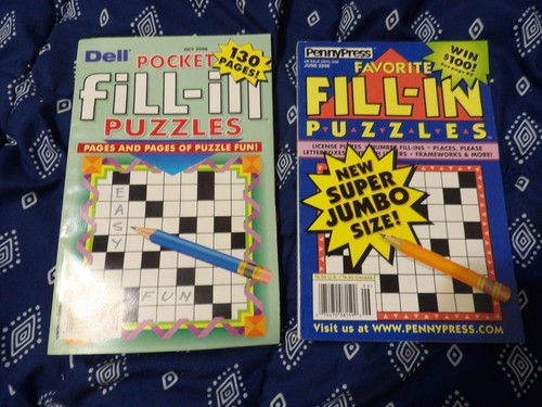 Lot Of 10 Fill In Puzzle Books 2006 Dell Penny Press Mix See Description - Picture 4 of 11