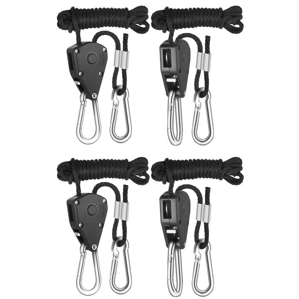 Camping Pulley Adjustable Rope Buckle 2m 1/8 for Light Lifting Tent Guyline C1J2