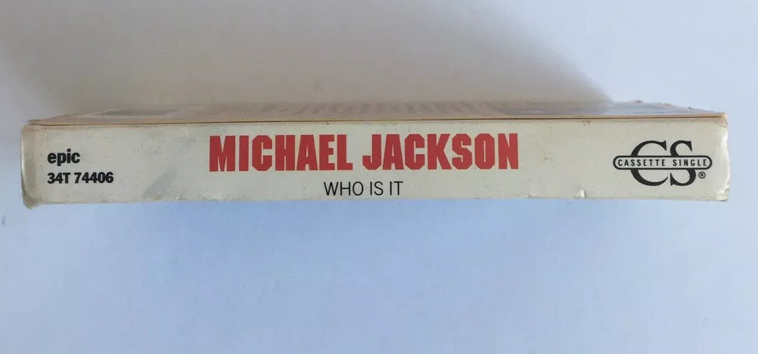 Vintage Michael Jackson WHO IS IT Cassette Tape Single Dangerous