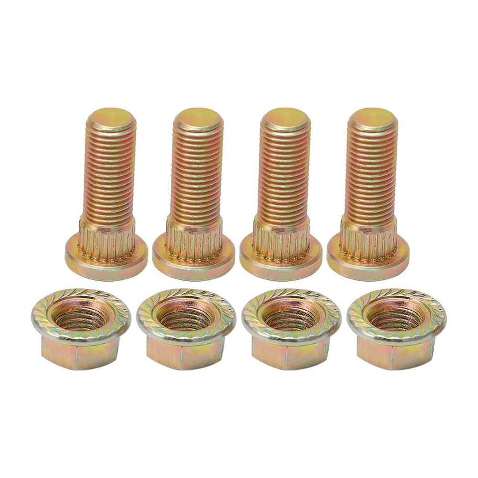 4Pcs Front & Rear 3/8" Wheel Studs + Nuts For Polaris Sportsman -7515513 7547237 - Изображение 3 из 4