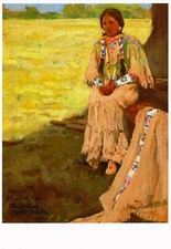 Postcard Maynard Dixon "Kla-At-La, St. Ignatius, Montana" MINT Unused