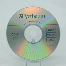 Verbatim CD-R Blank Discs with Sleeve 52x 700MB 80min Media Disc Choose Lot Qty